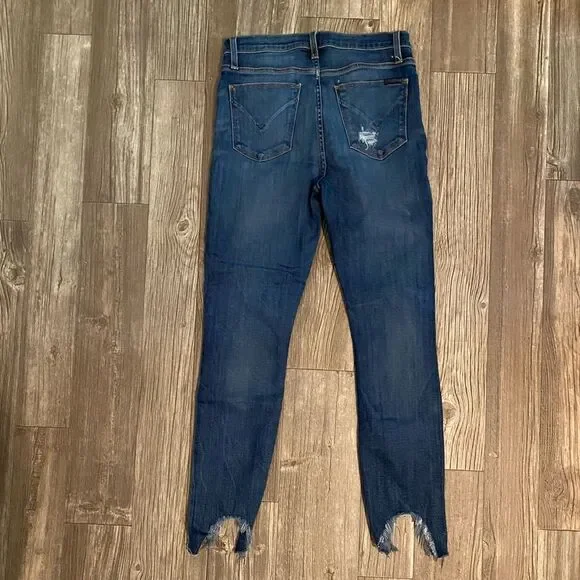 Hudson | Distressed Hem Skinny Denim | Size 28 - Picture 3 of 7